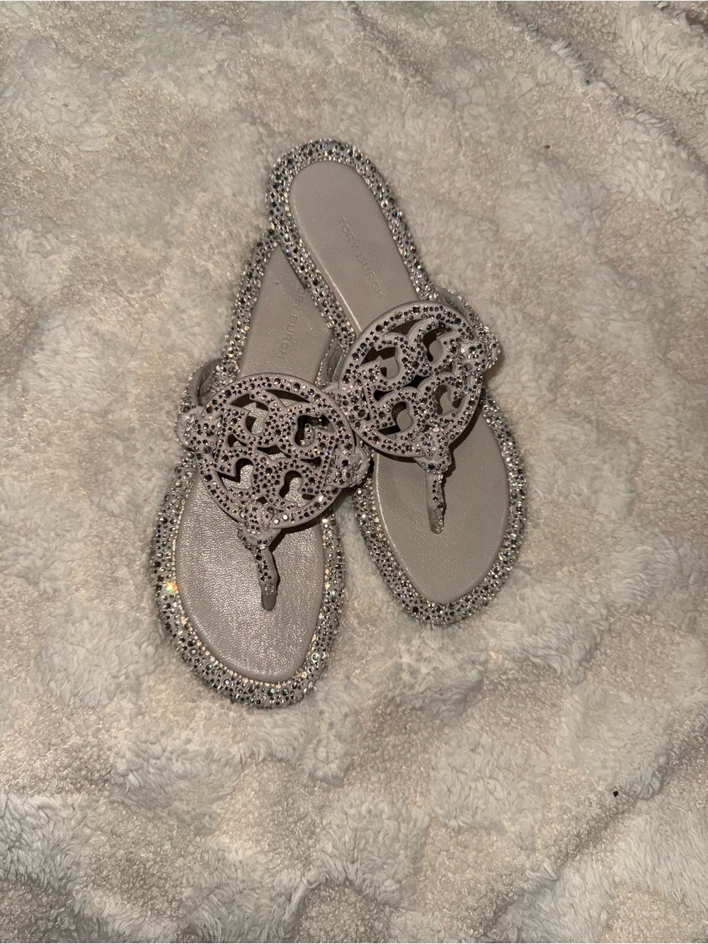 Tory Burch miller knotted crystal sandal